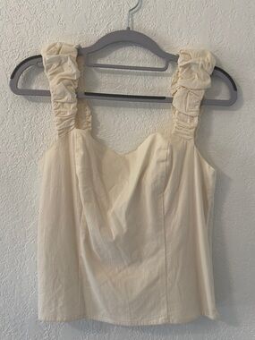 Abercrombie & Fitch Light Cream Sleeveless Top